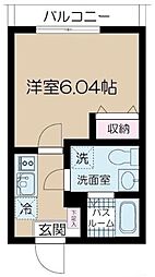 ＮＳＧＡＴＥ光が丘 2階1Kの間取り