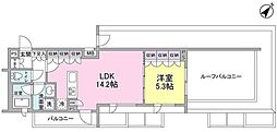 スタイリオ中延2WEST 1LDKの間取図画像