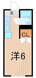 セントラルコーポS館 1Kの間取図画像
