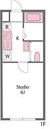 CLAIUS 1階1Kの間取り