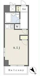 ヴィラ鵠沼 ワンルームの間取図画像