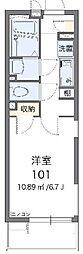 LEONEXTCOZY 1Kの間取図画像