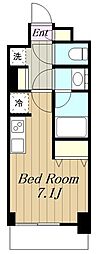 デュオステージ海老名II ワンルームの間取図画像