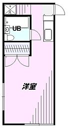 メゾン・ド・飛鳥 ワンルームの間取図画像