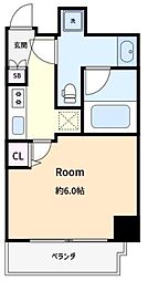 スクエアシティ川崎東田町 3階1Kの間取り
