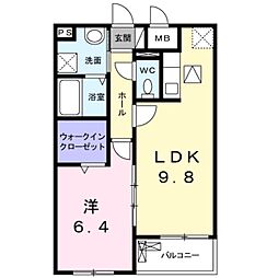 Osaka Metro千日前線 南巽駅 徒歩8分の賃貸アパート 1階1LDKの間取り