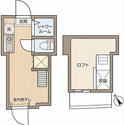 TRアーバンプレイス高田馬場1 ワンルームの間取図画像