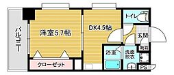 リファレンスベイサイド 1DKの間取図画像