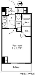 ParkCube四谷三丁目 ワンルームの間取図画像
