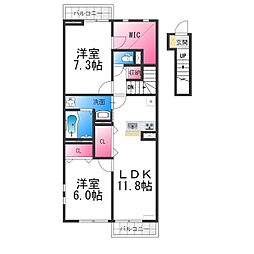 パルクエストIII 2LDKの間取図画像