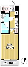 SHOKENResidence川崎生田 1Kの間取図画像