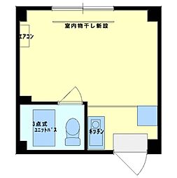 レジデンスカープ新小岩 ワンルームの間取図画像
