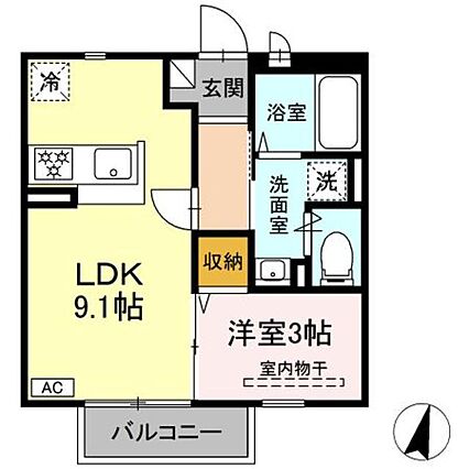 アンソレイユ大和_間取り_0