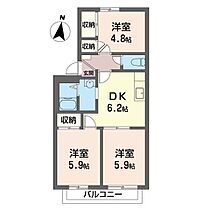 ドリーム　ピア　Ａ 00202 ｜ 埼玉県久喜市青毛２丁目7-1（賃貸アパート3DK・2階・52.20㎡） その2