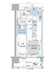 オーパスレジデンス中板橋 10階1LDKの間取り