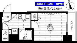 ステージファースト慶應三田 1Kの間取図画像