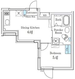 フィーカ池袋 3階1DKの間取り