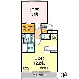 グランメール 1LDKの間取図画像