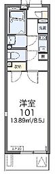 レオネクスト港北 1Kの間取図画像