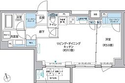 プラネソシエ大森山王 1LDKの間取図画像