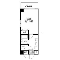 エクセレント新橋 1Kの間取図画像