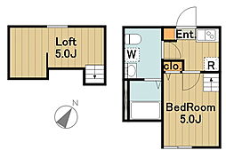 コージーハウス相模原 1階1Kの間取り