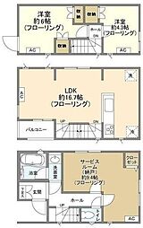 Kolet調布多摩川 2SLDKの間取り