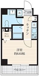 DeLCCS南池袋 1Kの間取図画像