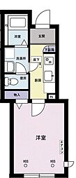 NOLLEYS白山 1階1Kの間取り