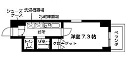 RESIDIA中野富士見台 1Kの間取図画像