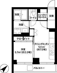 noifulbase駒込 1DKの間取図画像