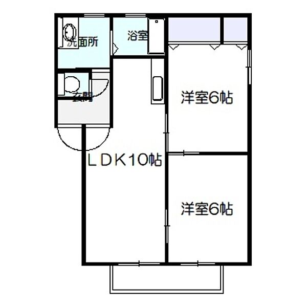 レイクサイド　イースト ｜大阪府堺市東区野尻町(賃貸アパート2LDK・2階・49.25㎡)の写真 その2