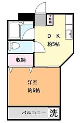 寺田マンション 1階1DKの間取り