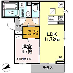 グランコンフォート 1LDKの間取図画像