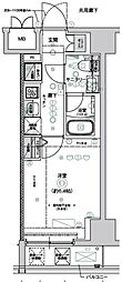 CRESTTAPP新横浜 1Kの間取図画像