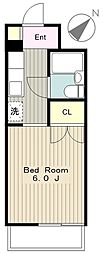 メゾンアロー5 1Kの間取図画像