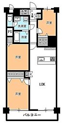 川口ハイツ 8階3LDKの間取り