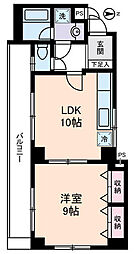 フローラ富士見台 1LDKの間取図画像