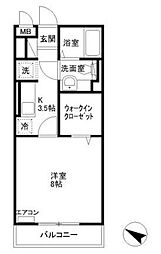ROTEROSE 1Kの間取図画像