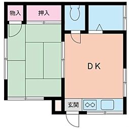 間取図画像 1DK