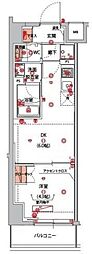 ハーモニーレジデンス山手サウス大塚 1DKの間取図画像