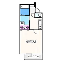 フジパレス堺南長尾3番館 1Kの間取図画像