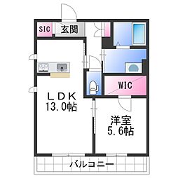 南海線 和歌山市駅 徒歩11分の賃貸マンション 4階1LDKの間取り