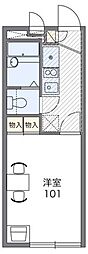 レオパレスフォレスト21Ａ 1階1Kの間取り