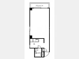 エムエフ新橋 ワンルームの間取図画像