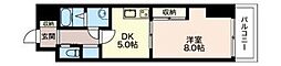 オーキッドレジデンス板橋 1DKの間取図画像