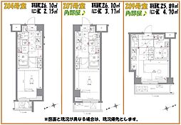 ＡＺＥＳＴ浮間舟渡II 2階ワンルームの間取り