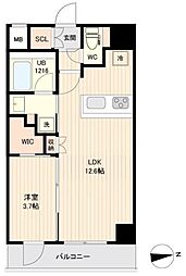 ＯＲＳＵＳ大鳥居 3階1LDKの間取り