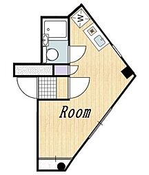 クロスロード東新小岩 ワンルームの間取図画像