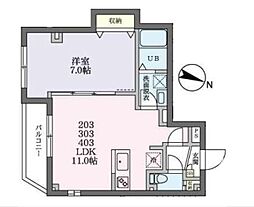 グランティスタ 1LDKの間取図画像